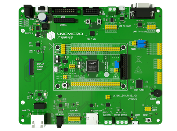 广芯微推出基于Cortex®-M4F核的高性能MCU UM324xF芯片