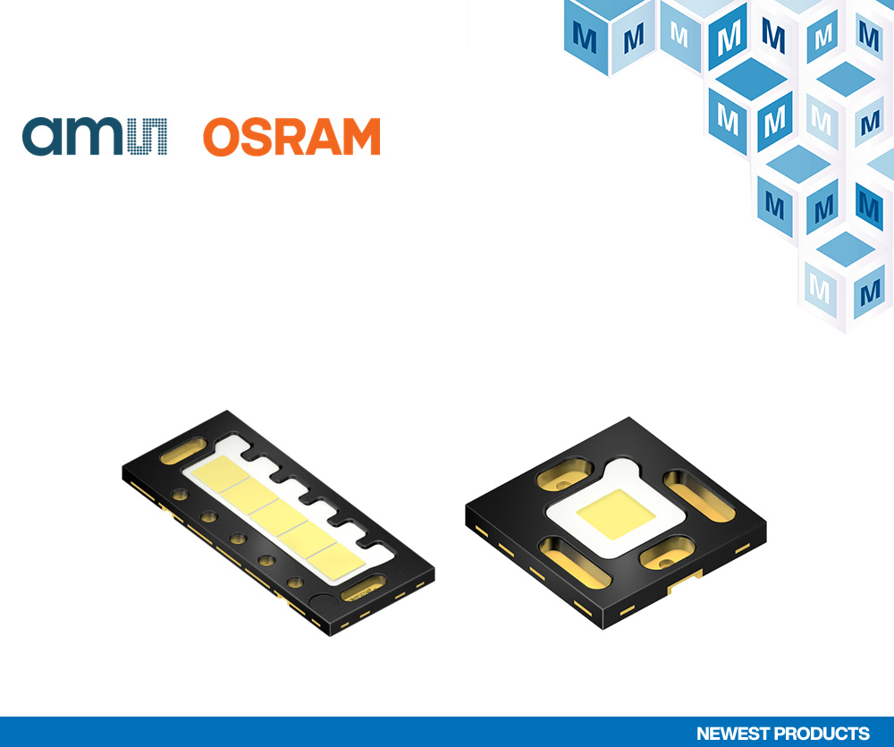 贸泽电子开售ams OSRAM的OSLON Black Flat X LED器件