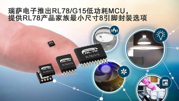 瑞萨电子推出RL78 G15低功耗MCU，提供RL78产品家族最小尺寸8引脚封装选项.jpg