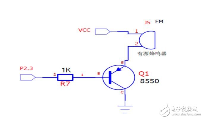 AT89C52控制蜂鸣器电路图详解