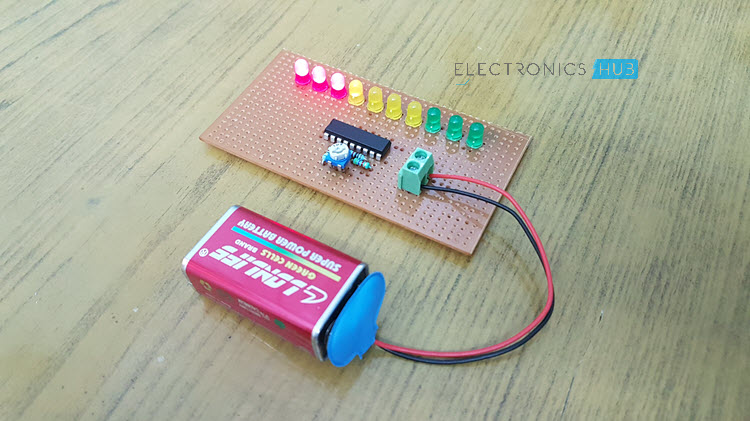 Battery Level Indicator Circuit Image 2