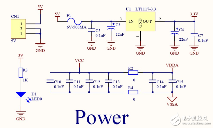 stm32f103rct6最小系统原理图