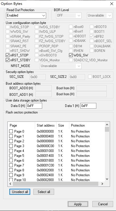 如何解决STM32芯片Flash写保护的问题