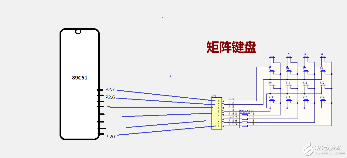 51单片机独立按键与矩阵按键的工作原理