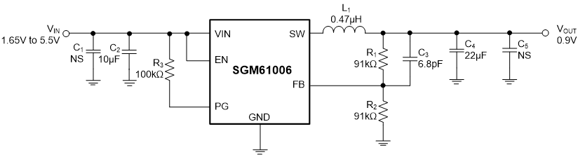 圣邦微电子推出支持超低输入电压 1.65V 的同步降压转换器 SGM61006