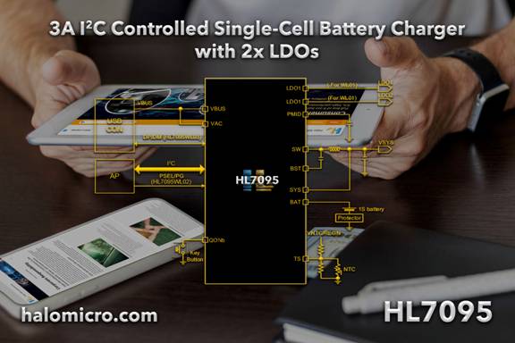 希荻微推出适用于智能手表和TWS充电盒等的双LDO充电芯片