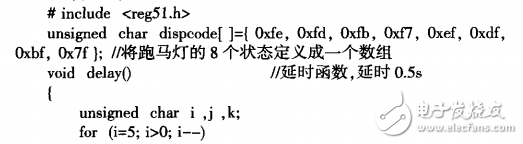 MCS-51单片机控制跑马灯的三种方法