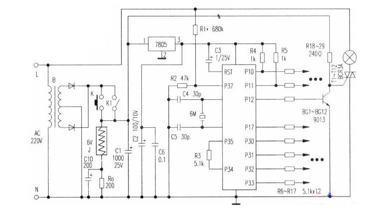 如何使用AT89C2051制作一个彩灯控制系统