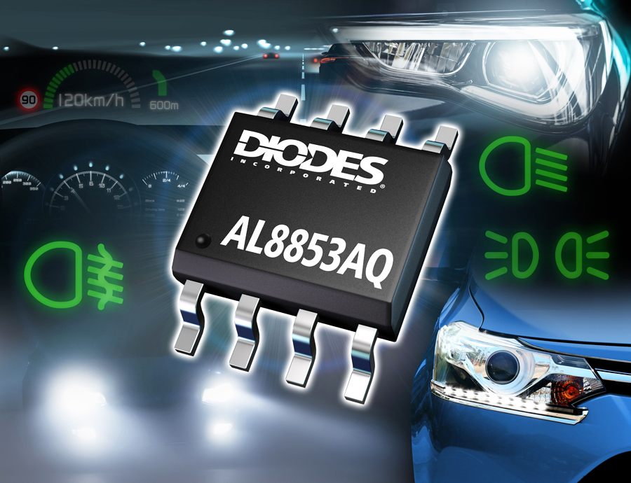 Diodes推出升压/SEPIC 控制器在车用照明产品应用中实现 50kHz LED 宽 PWM 调光