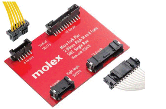 Molex 推出 Micro－Lock Plus 2．00毫米端子间距连接器系列产品