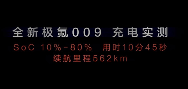 全新极氪009官宣：搭载全球充电速度最快的量产电池 实测10-80%不到11分钟