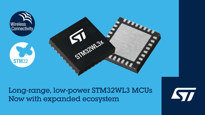 意法半导体推出 STM32WL33 低功耗、长距离无线微控制器，扩展专用生态系统